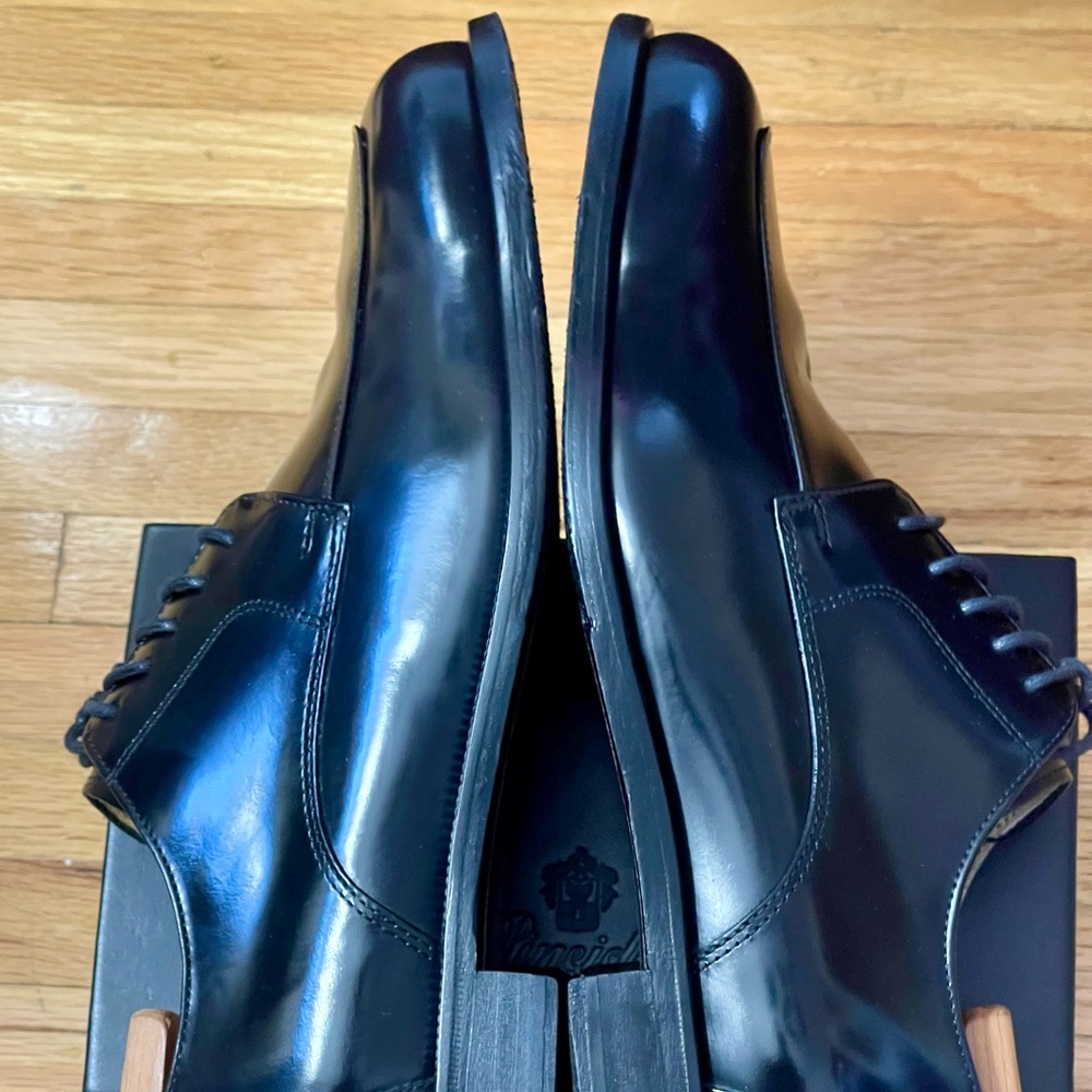 Cole Haan Black Leather Oxfords - Picture 2 of 4